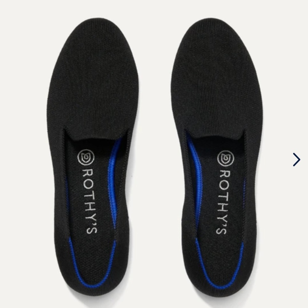 Rothys black textured loafers size 8.5